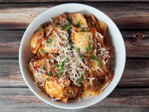 recipe for baked ravioli and sausage