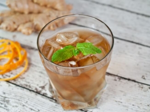 recipe for ginger mint iced tea