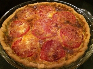 recipe for cheese and tomato quiche
