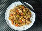 Chicken Chow Mein With Water Chestnuts And Bean Sprouts