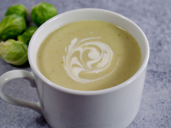 cabbage and brussel sprout soup