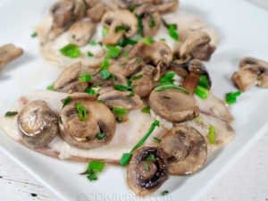 recipe for baked fish with mushrooms