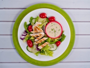 recipe for tossed green salad with chicken