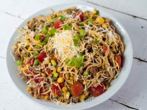 recipe for hearty mexican spaghetti