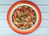 view the recipe for Slow Cooker Cajun Chicken, Sausage & Rice