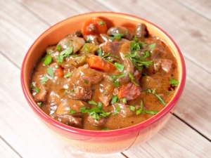 recipe for beef stew with mushrooms
