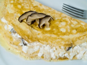 recipe for quick shiitake mushroom omelet