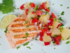 recipe for salmon with fresh pineapple salsa
