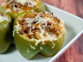 Stuffed Peppers With Turkey Italian Sausage, Ground Beef, And Mozzarella Recipe