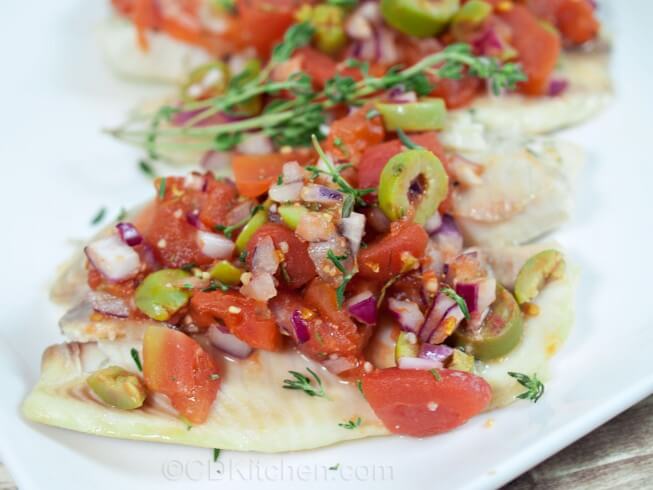 photo of Baked Tilapia With Tomatoes And Olives