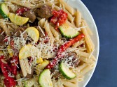 Penne with Sausage and Roasted Red Peppers