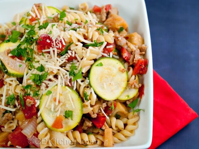 photo of Pasta With Italian Sausage And Vegetables