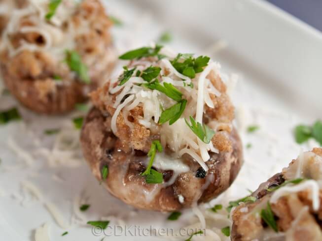 Get The Secret Olive Garden Clam Stuffed Mushrooms Recipe | CDKitchen