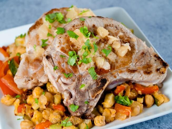 Crock Pot Mexican Pork Chops With Spicy Garbanzo Beans Recipe ...