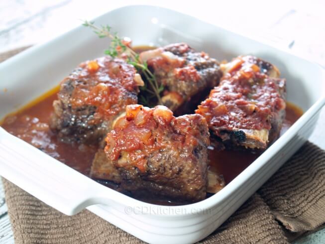 photo of Oven Baked Barbecued Short Ribs