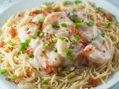 Spicy Shrimp Fettuccine Alfredo