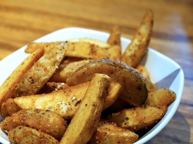 Oven-Crisp Baked Potato Wedges