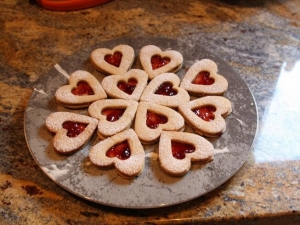 recipe for sugar free sour cream linzer cookies