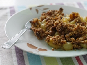 recipe for warm granny apple crumble
