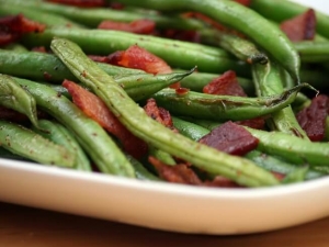 recipe for green beans with bacon, shallots and cider vinegar