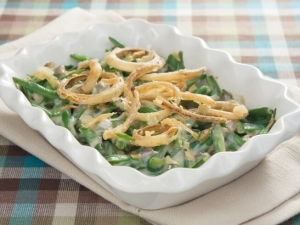 recipe for green bean casserole with homemade french fried onions