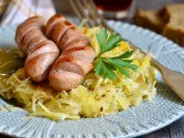 photo of Sausages with Sweet and Sour Caraway Cabbage