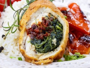 recipe for stuffed chicken breast with feta, spinach, and tomatoes