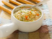Greek Chicken And Lemon Soup With Orzo Recipe | CDKitchen.com