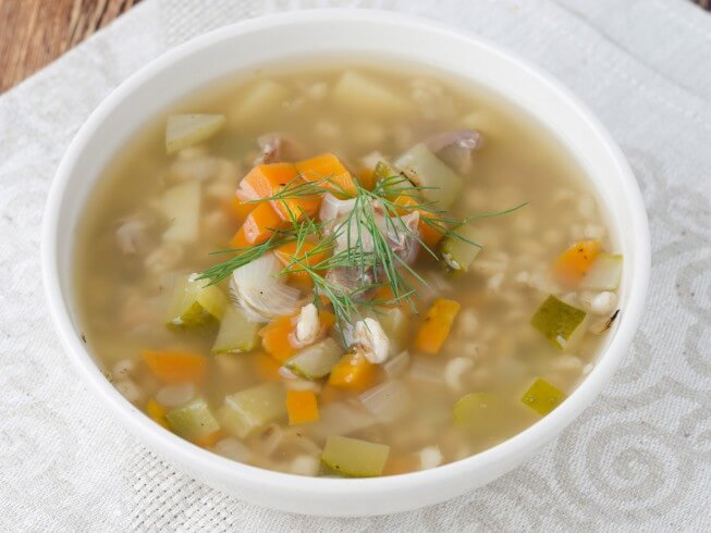 Slow Cooker Chicken Barley Soup