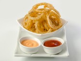 Buttermilk Onion Rings With Grilled Tomato Aioli Dipping Sauce