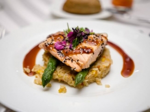 recipe for sauteed salmon with blood orange vinaigrette