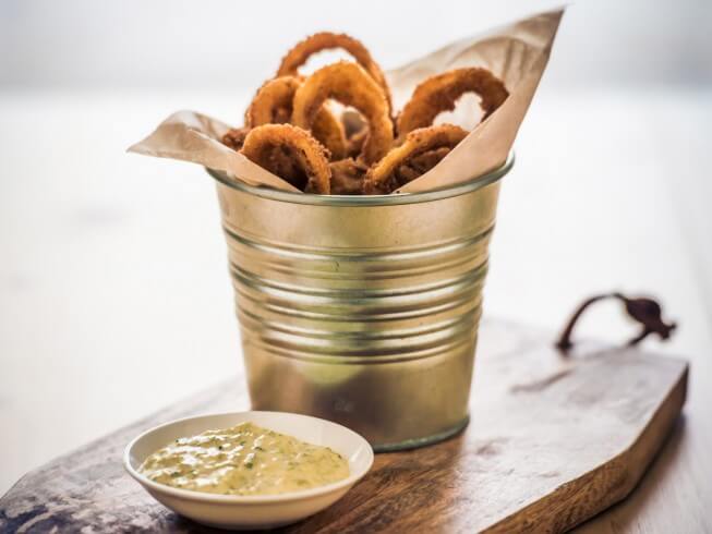 Deep Fried Onions In A Spicy Batter