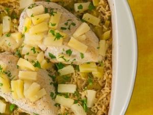 recipe for pineapple chicken and rice