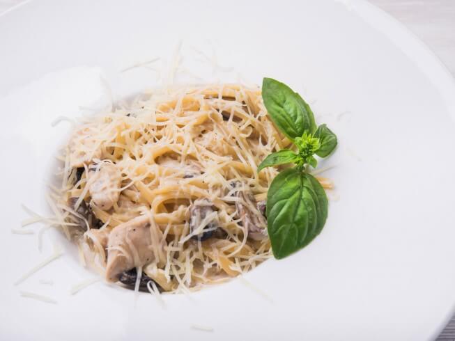 Chicken Mushroom Alfredo Sauce Recipe | CDKitchen.com-image