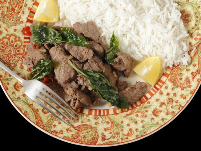 photo of Stir-Fried Lemongrass Beef with Holy Basil