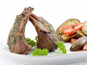recipe for rack of lamb with mint topping