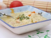 view the recipe for Creamy Slow Cooker Chicken Soup