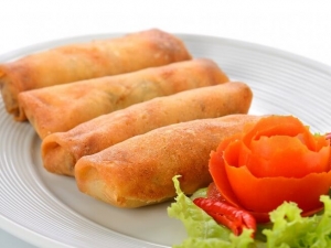 recipe for sambhar vadi (cilantro stuffed spring roll)