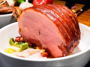 recipe for praline mustard-glazed ham