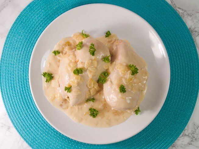 photo of Chicken Smothered In Creamy Vidalia Onion Sauce
