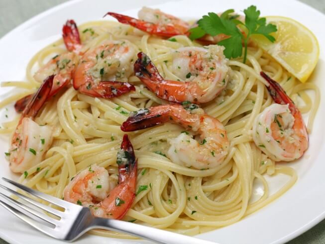 Linguine with Shrimp Scampi Recipe | CDKitchen.com