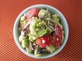 Greek Salad with Avocado and Dill