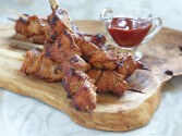 Barbecued Chicken Kebabs