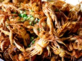 photo of Brick Weighted Sauteed Soft Shell Crabs