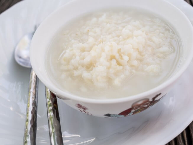 rice porridge in rice cooker