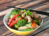 Stir-Fried Turkey with Mixed Vegetables