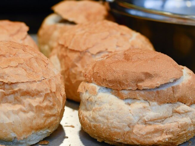 Easy, Two-Ingredient Bread Bowls Recipe | CDKitchen.com