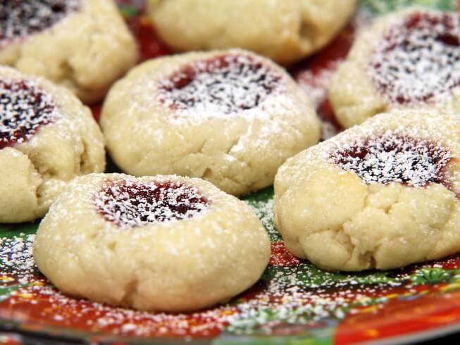 photo of Linzer Thumbprint Cookies