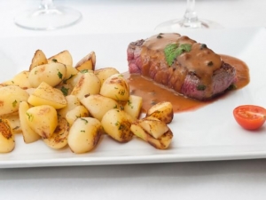 recipe for mr. blandin's steak au poivre