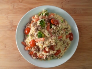 recipe for beefy rice skillet